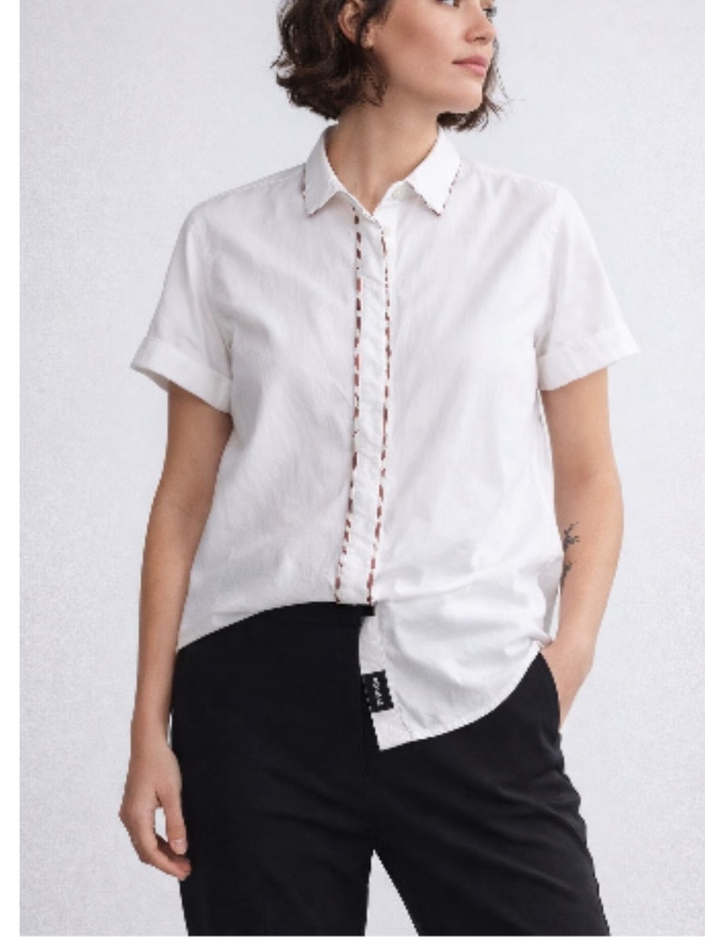 Wildfang Empower Button Up in White